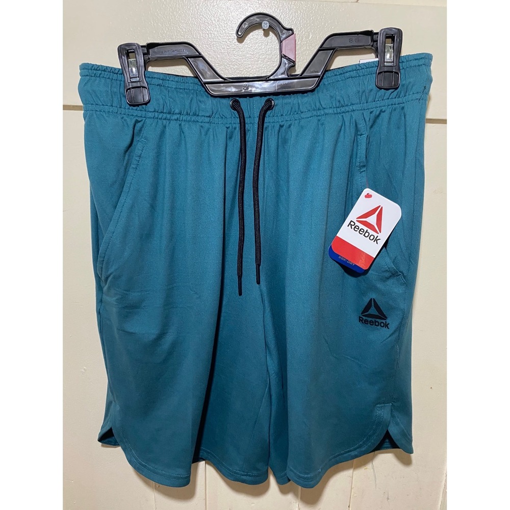 Reebok Mens Core Short Balsam Teal RBK-DRY Athletic Gym Shorts REM231SH53335 S
